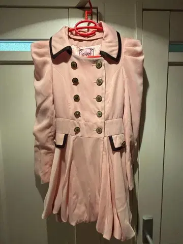 [ 새상품급 ] Honey Bunch 허니 번치 2way 코트 S 핑크