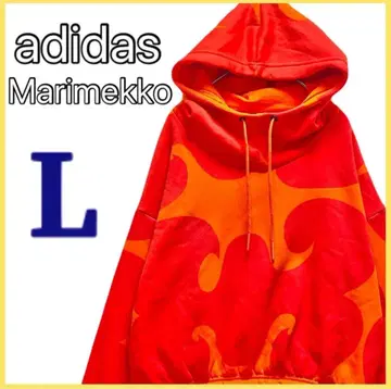 [ adidas x Marimekko ] 속기모 숏 기장 후드티