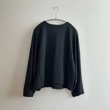 IENA 블랙 맨투맨 긴팔 지퍼 달린