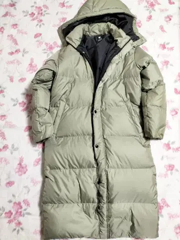 데상트 남성용 다운 롱 코트