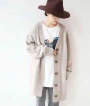 플라주 plage fur 가디건 베이지 클리닝 완료