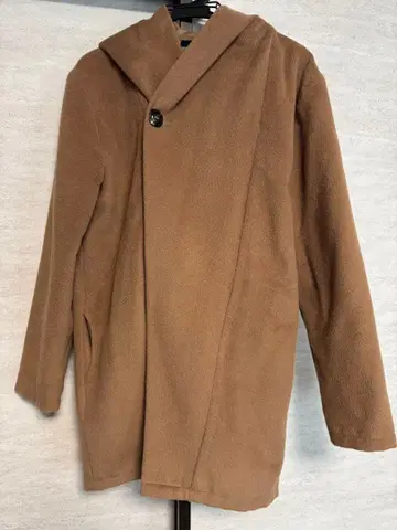 TMDL 후드 부착 브라운 코트 남성용 여성용