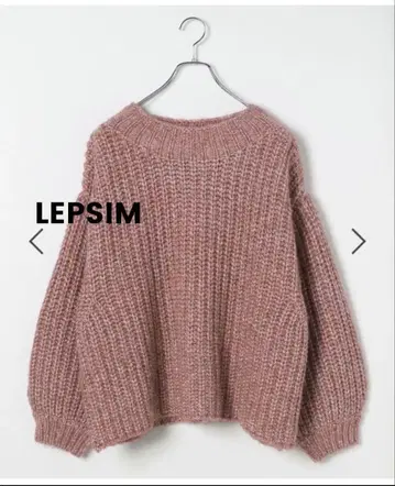 LEPSIM 렙심 1.5 게이지 소매 볼륨 풀오버 핑크