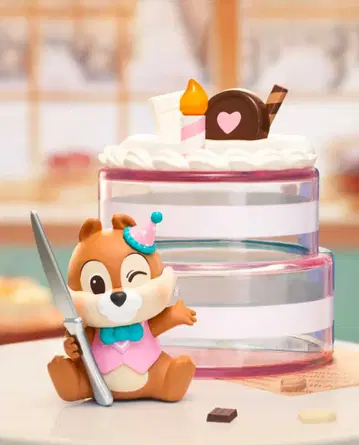 TOPTOY 디즈니 [ 칩과 데일: 스위츠 대모험 ] 핑크 케이크 칩