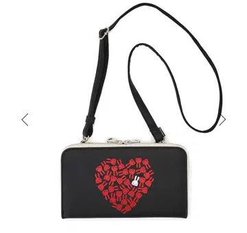 CUNE 하트 숄더 지갑 롱 지갑 장지갑 지갑 토끼