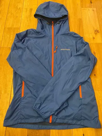 몽벨 라이트쉘 파카 남성용 M 블루 크리마메쉬 사이