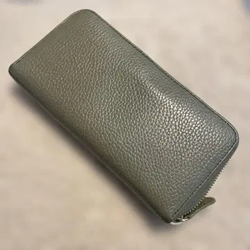 MURA 도서 소가죽 가죽 장지갑 올리브 금전운