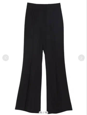 [ anuans ] 더블 크로스 박스 턱 팬츠 블랙 [ M ]