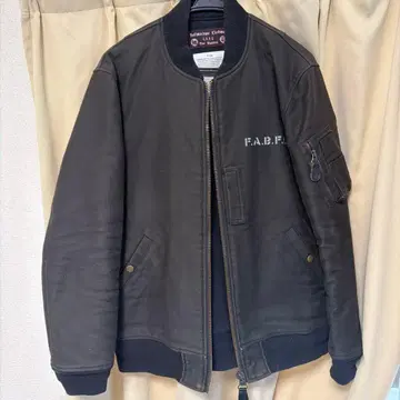 F.A.B.F.I.L. 블랙 MA-1 자켓