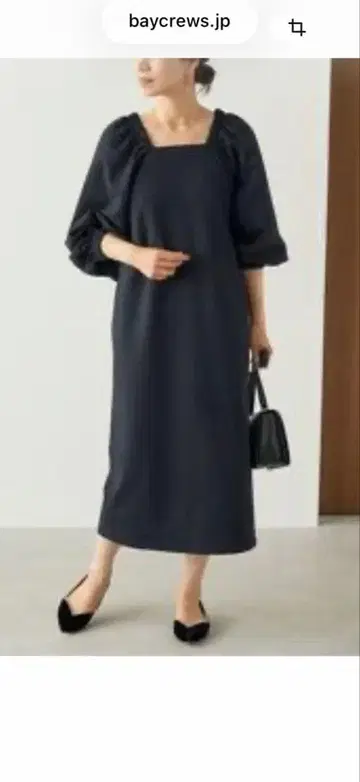 베이크루즈 베르메이유 페예나 네이비 원피스 소매 포원 새상품