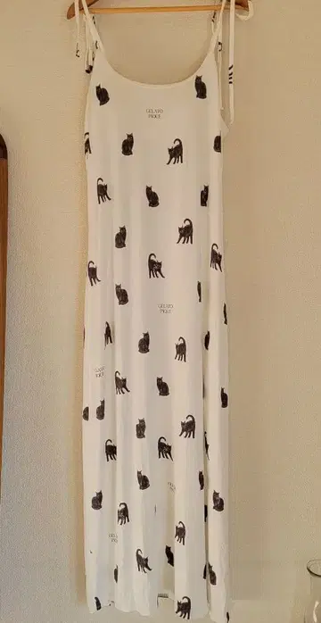 GELATO PIQUE 고양이 패턴 슬립 드레스