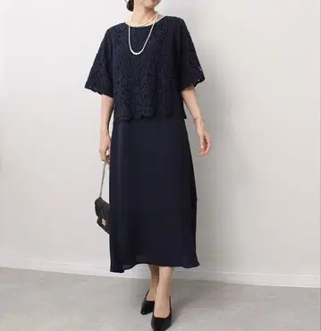 플뢰르 바이 민트브리즈 레이스 도킹 원피스 L