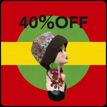 샘플 SALE 40% OFF 자카드 x 보아 리버서블 모자