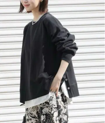 저널 스탠다드 리룸 코튼 링 도트 맨투맨