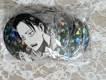 진격의 거인 anique 리바이 홀로그램 빅 캔뱃지 세트