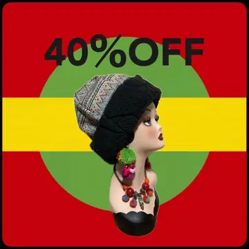 샘플 SALE 40% OFF 자카드 x 보아 리버서블 모자