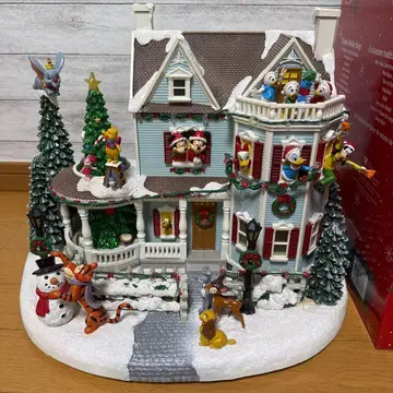 디즈니 홀리데이 하우스 크리스마스 새상품급 가동품