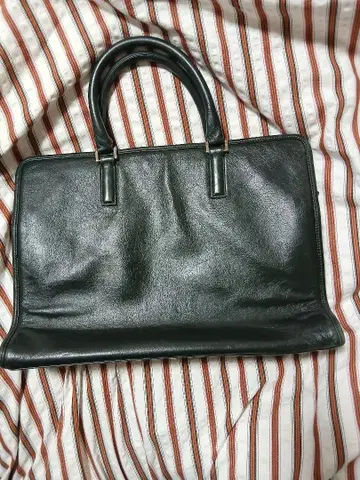 블랙 가죽 비즈니스 백