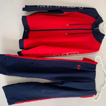 상하의 언더아머 맨투맨 레드/네이비 XL/L