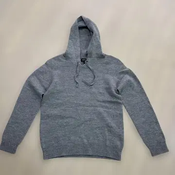 A.P.C. 그레이 후드 부착 니트 후드티 S