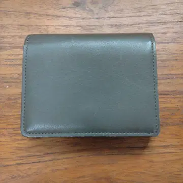 츠치야 가방 바이노 스마트 지갑 올리브 브라운 접이식 지갑