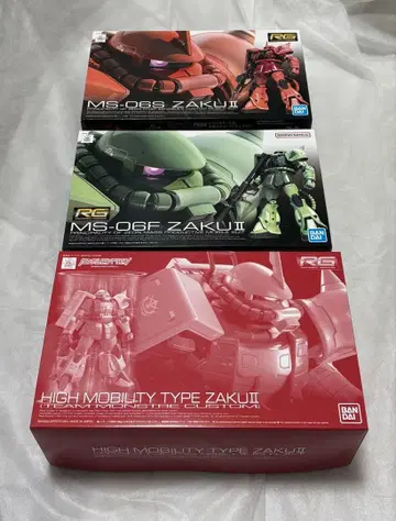 반다이 RG 자쿠 팀 몬스톨 커스텀 3종 세트