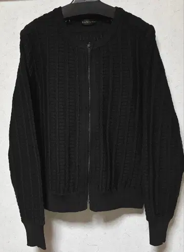 DAMA collection 메쉬 니트 지퍼 가디건 L