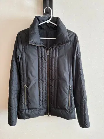 노아이디 블랙 다운 자켓 더블 지퍼 사이즈 2