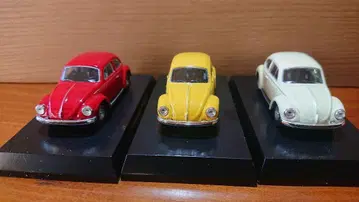 교쇼 미니카 1/64 VW 비틀 빨간색 노랑 화이트