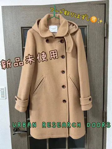 어반 리서치 도어스 아우터 롱 코트 후드 탈부착 가능 2way