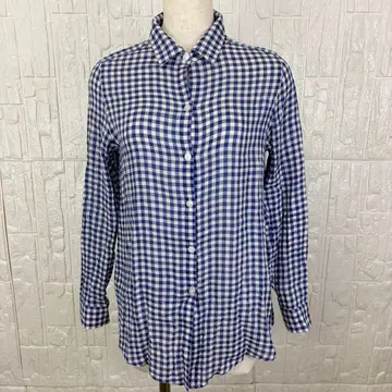 잔니 로 주디체 깅엄 체크 셔츠 36 면100 [ f39 ]