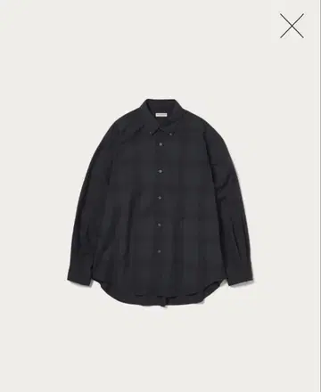 BEAUTY&YOUTH 다크 그레이 체크 셔츠