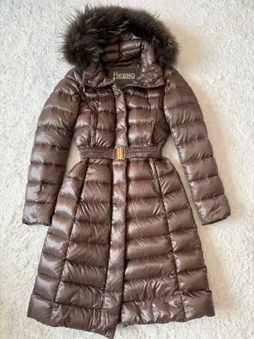 Herno 브라운 다운 자켓