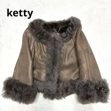 ketty 무스탕 자켓 브라운 M 사이즈