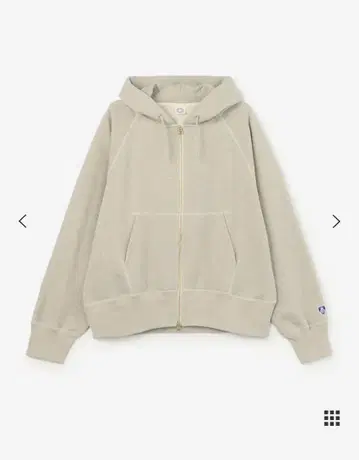 오르치발 더블 지퍼 후드티 베이지 오르치발 일본제