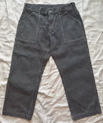 새상품급 코지마 진즈 베이직 베이커 팬츠 히코리 스트라이프 40inch