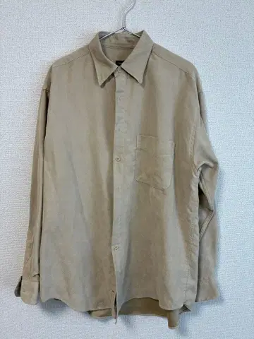 Van Heusen 베이지 스웨이드 셔츠 M