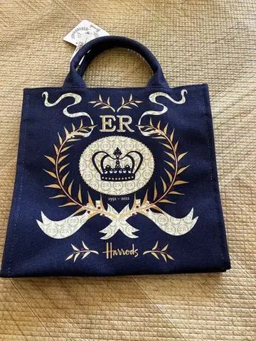 해롯 플라티나 쥬빌리 엘리자베스 여왕 70주년 토트백