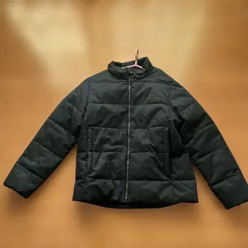 블랙 다운 자켓 스탠드 카라