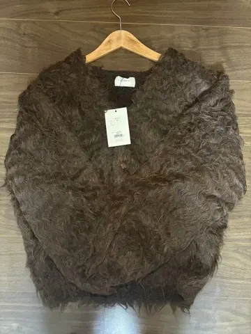 SUPER VOLUME SHAGGY KNIT CARDIGAN