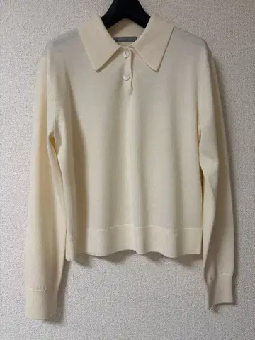 띠어리 럭스 긴팔 피케 셔츠 니트 38 새상품급