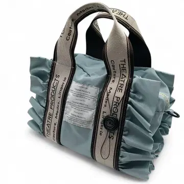 시어터 프로덕츠 별주 프릴백 2웨이 자카드 테이프 라이트 블루