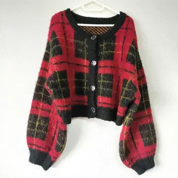 [ Jouetie ] 패턴 모헤어라이크 2way 가디건 크리스마스