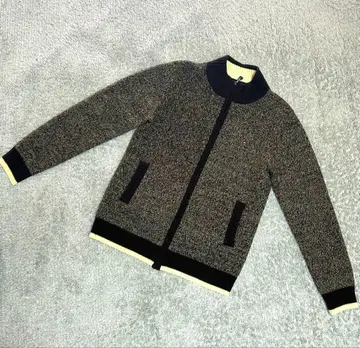 TOMMY HILFIGER 풀 집업 니트 블루종