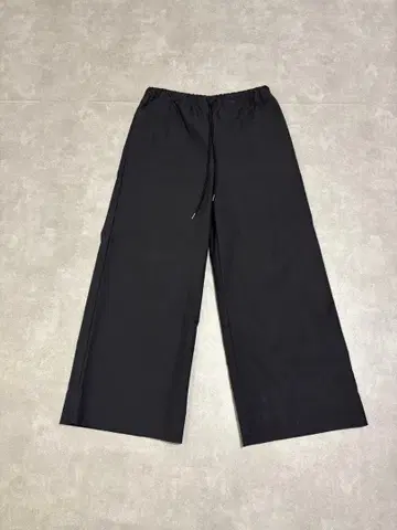 SOU SOU 스트레치 옥스 와이드 팬츠 블랙