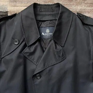 Aquascutum 트렌치코트 블랙 XL 42