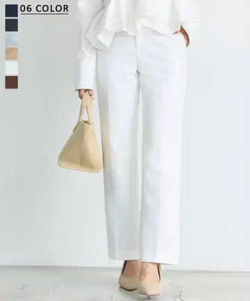 베이스먼트 온라인 스트레이트 슬랙스 화이트 M 사이즈