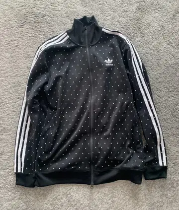 adidas 휴먼 레이스 트랙 자켓 저지 블랙 삼각형 도트