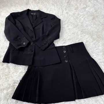 레어 agnes b. 스커트 수트 상하의 셋업 블랙