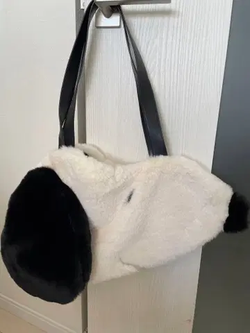 [ 미사용 새상품 ] merry jenny 빅 스누피 퍼 토트백